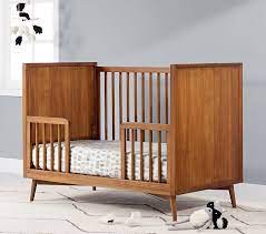 West Elm X Pbk Mid Century Convertible Crib In 2021 Convertible Crib Cribs Mid Century Nursery