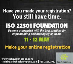 Iso 22301 Foundation Course And Certification Exam Business Continuity Business Continuity Planning Register Online