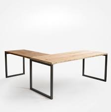 Rustic Wood L Shaped Desk Corner Desk With Choice Of Base Etsy Wood Office Furniture Furniture Modern Wood Desk