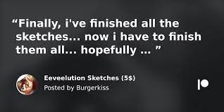 Eeveelution Sketches (5$) | Patreon