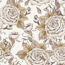 Roses floral pattern svg, cut file, laser cut template, paper cut svg, roses card making svg, silhouette file, roses stencil svg, square dxf. Seamless Vintage Floral Pattern With Roses Stock Vector Freeimages Com