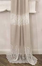 Linen And Fine Lace Joint Curtain Tende Da Bagno Tende Tende Per Interni