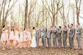 Southern Wedding Soft Blush Pink Bridesmaid Dresses Grey Groomsmen Suits Bridal Party Blush Pink Bridesmaids Groomsmen Grey Wedding