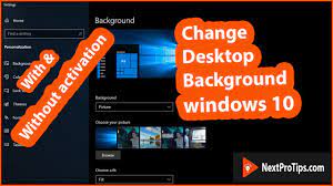 After all, you're going to be the one staring at the screen all day. How To Change Desktop Background Windows 10 Without Activation Nextprotips