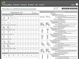 Gym Exercise Schedule Pdf Sport1stfuture Org