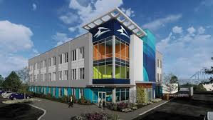 Introducing A 50 000 Square Foot Three Story Tilt Wall Office Building That Will Be Used As Seaworld S New Corpora Office Building Architecture House Styles