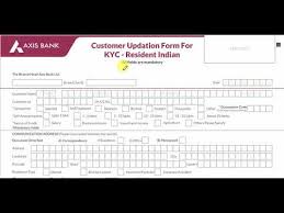 Download allahbad bank kyc forms. How To Fill Axis Bank Kyc Form Axis Bank Youtube