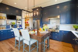Hgtv Smart Home Kitchen Cabinets In Sw Indigo Batik Bella Tucker
