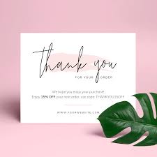 Our company values each and every customer. Customer Thank You Card Business Thank You Cards Watercolor