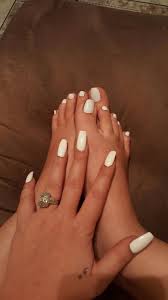 White Manicure Pedicure Toe Nails White Acrylic Toe Nails Acrylic Toes