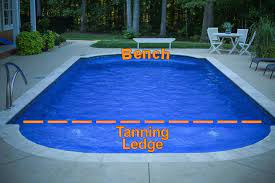 How Deep Should A Tanning Ledge Be Pool Tanning Vinyl Swimming Pool Swimming Pools Backyard