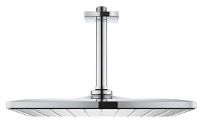 Brushed cool sunrise (1) brushed nickel infinity finish (12) hard graphite (1) oil rubbed bronze (2) polished nickel infinity finish (3) starlight chrome (3) starlight chrome (24) show more product collection. Grohe 26565000 Rainshower Mono 310 Cube Ceiling Shower Head With 1 Jet For Shower Chrome Vieffetrade