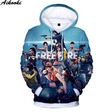 Here the user, along with other real gamers, will land on a desert island from the sky on parachutes and try to stay alive. New Game Free Fire Hoodies Men Sweatshirts Popular Print Hip Hop Sweatshirts Free Fire 3d Hooded Shopee Malaysia