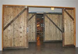 There is a sliding door in the center of the shot with a nice frame and there is a hole in the wall on the left side. 10 X 10 Non Warping Large Wood Sliding Barn Doors Barn Doors Sliding Barn Style Doors Sliding Doors Interior