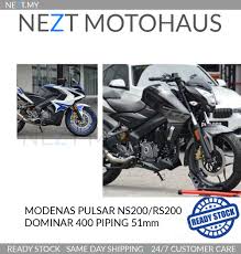 Buy modenas pulsar ns200 in lmk motor bikers, only simple required documents, low deposit, good discount, fast approval, low interest rate and no need license. Modenas Pulsar Bajaj Ns200 Rs200 Dominar400 Slip On Piping