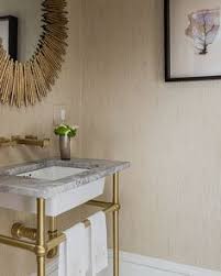 Traditional powder rooms with marbles knives catalog. 39 Carrara Marble With Brass In Interiors Ideas Kitchen Finishes Interior House Interior