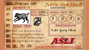 Prediksi Togel Singapura Rabu 23 Oktober 2019 Youtube