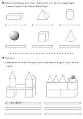 Geometrische Korper 3 Klasse Geometrische Korper Mathematikunterricht Korper Mathematik