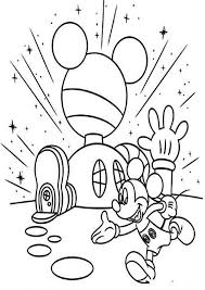 Mickey Mouse Clubhouse Mickey In Front Of His Clubhouse Coloring Page Mickey In Front Of His Mickey Mouse Coloring Pages Disney Coloring Pages Coloring Pages