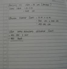 Check spelling or type a new query. Diketahui Di Rumah Santi Terdapat Benda Yang Berbentuk Persegi Yg Disebut Ubin Dengan Panjang Sisi Brainly Co Id