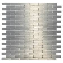 Get free shipping on qualified peel and stick backsplash or buy online pick up in store today in the home decor department. Speedtiles Wall Tiles Peel And Stick Stainless Steel Mosaic 11 42 W X 11 57 In L 24 Per Box Id888 1boite 24 Rona