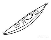 Download the kayak colouring pages. Canoe Coloring Pages Kayak Coloring Pages
