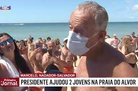 Somos um país tão nostálgico que as pessoas até têm saudades do estado de emergência, caramba. Presidente De Portugal Ajuda A Resgatar Banhistas Em Praia No Sul Do Pais Ora Pois