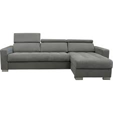 Canape D Angle Reversible Convertible En Microfibre Gris Mauro Canape En Tissu Canape Angle Canape Tissu Canape