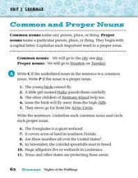 Identify the common and the proper nouns in the following collection of. Proper Noun Lesson Plans Worksheets Lesson Planet