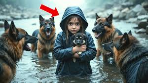 After Saving a Puppy, a Little Girl Is Surrounded by Dogs — What They Do  Next Is Shocking!