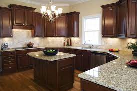 Picture Of Dark Brown Varnish Wooden For Kitchen Kitchen Design Kitchen Style Home Kitchens