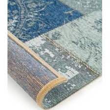 benuta flachgewebeteppich frencie blau grau 120x180 cm vintage teppich im used look benuta 120x180 benuta bla flat weave carpet flat weave rug vintage rugs