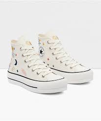 Maybe you would like to learn more about one of these? Converse Chuck Taylor All Star Lift White Embroidered Platform Shoes Zumiez Ca