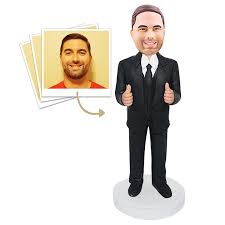 Black Suit custom bobblehead