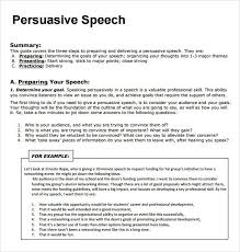 Persuasive Speech Example Persuasive Essay Outline Writing A Persuasive Essay Persuasive Essays