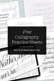Free tool for creating custom gridded paper; Free Calligraphy Practice Sheets Everlasting Monoline Style Molly Suber Thorpe