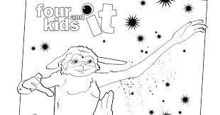 The benefits of coloring pages: Free Printable Four Kids And It Coloring Page Mama Likes This