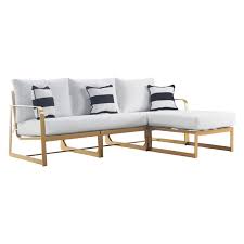 Choose from contactless same day delivery, drive up and more. Elle Decor Mirabelle Outdoor Sectional In White And French Gold Odso20006a