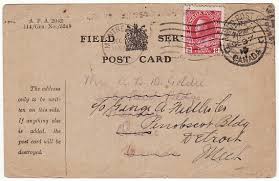 Write in uppercase letters (also known as block letters). 1915 France Canada Usa Ww1 Canadian Forces Forwarded 15901 Mike White Uk Postal History