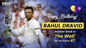 In the end, rahul dravid will be known as india's greatest cricketer. Happy Birthday Rahul Dravid The Wall That Strengthens Indian Cricket From The Core Cricket News India Tv