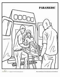 Paramedic Worksheet Education Com Paramedic Coloring Pages Homeschool Social Studies