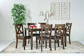 They come in four finishes that should impress most wooden furniture lovers. Palm Springs Dining Table 6 Chairs In Brown Mor Furniture