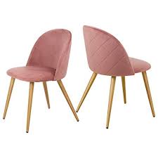 20 best mid century modern armchairs & lounge chairs. Kealive Velvet Dining Chairs Set Of 2 Mid Century Modern Accent Leisure Chairs Upholstered Side Chairs With Metal Legs For Living Room Pink Chair Pricepulse
