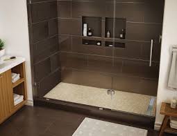 Redi Trench Shower Pan 36 X 72 Right Linear Drain Single Curb Brushed Nickel Solid Grate Shower Pan Tile Shower Pans And Bases Shower Pan