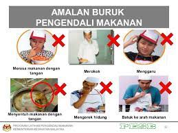 Tata cara berpakaian sesuai dengan etika berpakaian. Latihan Pengendali Makanan