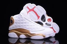 Air Jordan Retro 13 Black And Red 2017 Dmp Air Jordan 13 White Metallic Gold Black Varsity Red Air Jordans Jordan 13 Shoes Sneakers Men Fashion