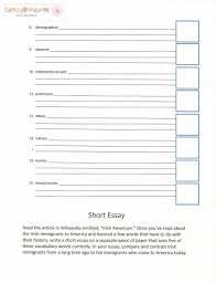 St Patrick S Day Nonfiction Reading Handout With Vocabulary Worksheet 2 Comes From My Englishemporium Wordpress Com School Worksheets Middle School Worksheets