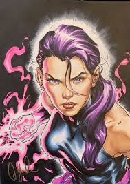 Psylocke, in Jeff Herron's Commissions Comic Art Gallery Room