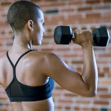 With a slight bend in the elbow, slowly open arms wide out to the side. Best Dumbbell Arm Exercises Popsugar Fitness