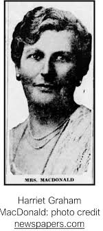 Ship Hector Passenger Descendents: Harriet Graham MacDonald